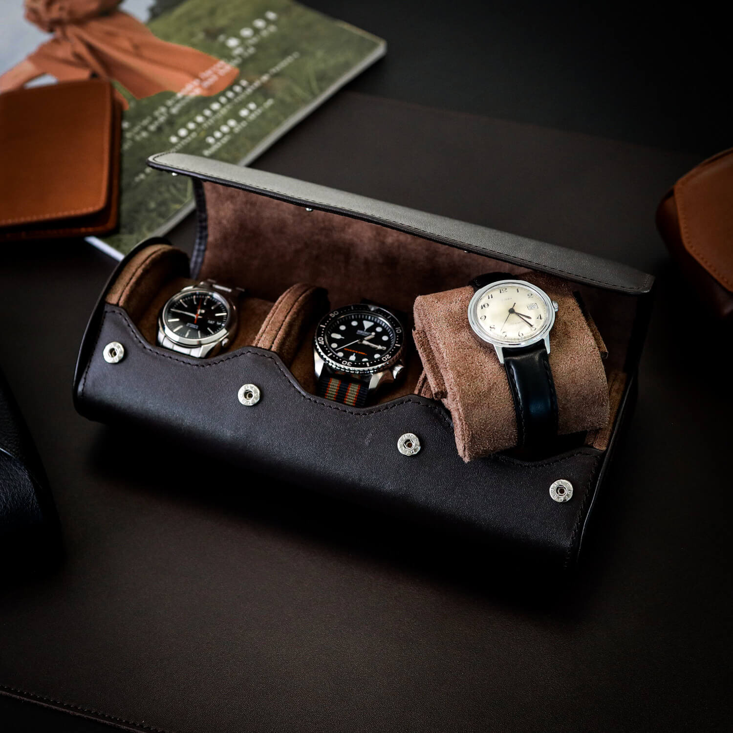Nordform Trinity Watch Roll with 3 watches