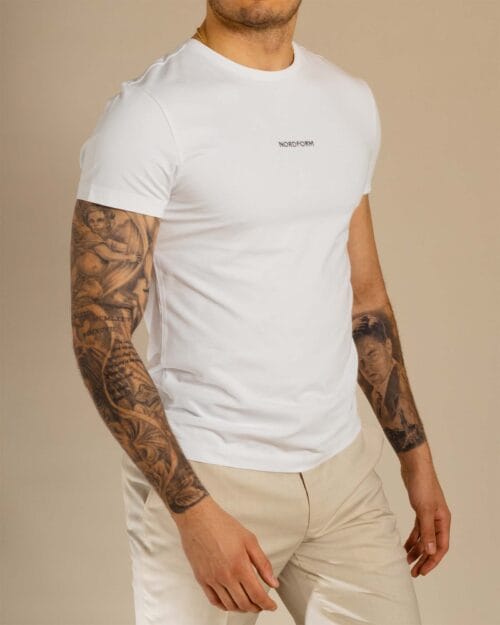 T-Shirt - Tapered, Hvid