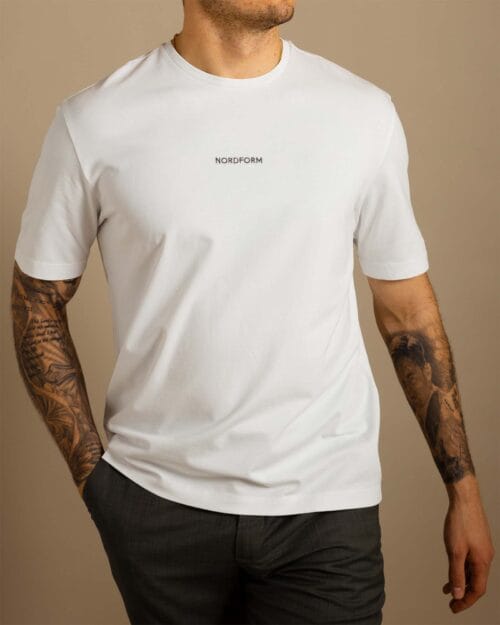 T-Shirt - Relaxed, Hvid