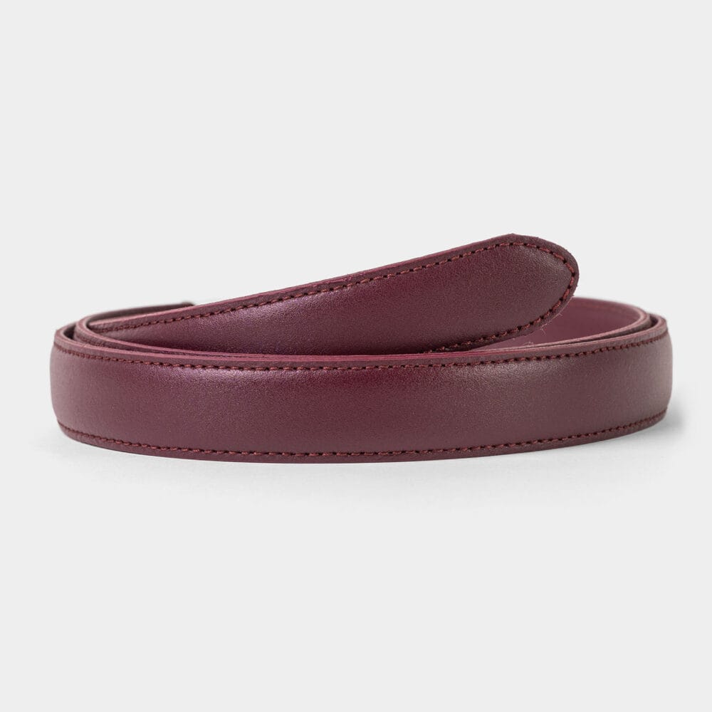 Burgundy Læder 2.5 cm
