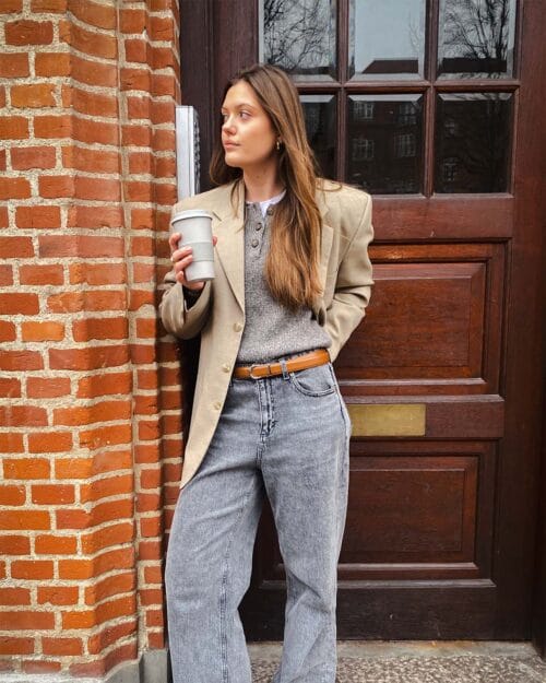 Alternative view of Cognac Læder 2.5 cm