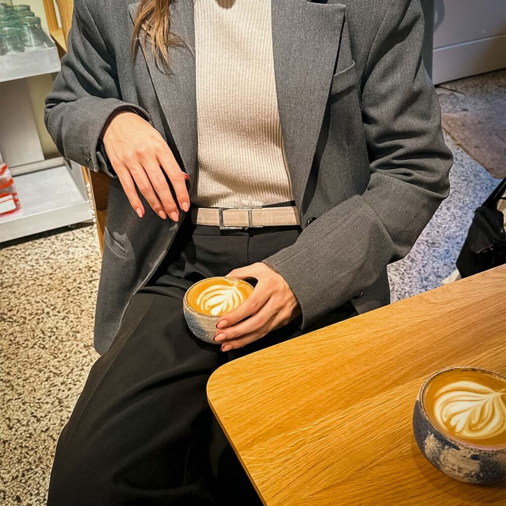Ivory Suede / Modern Sølv