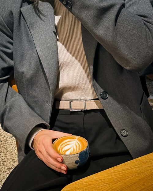 Alternative view of Ivory Suede / Modern Sølv