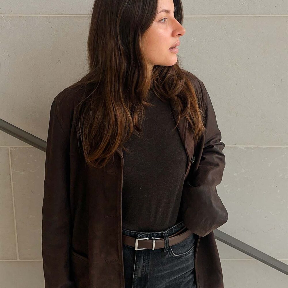 Hazel Læder / Modern Sølv